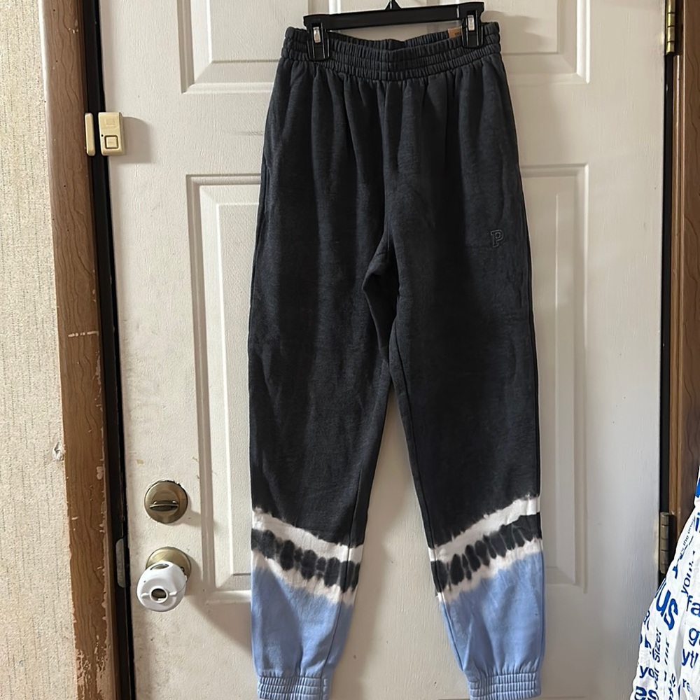 VICTORIA’S SECRET PINK HIGH WAIST CAMPUS JOGGER: GRAY/BLUE: NWT: SIZE XS